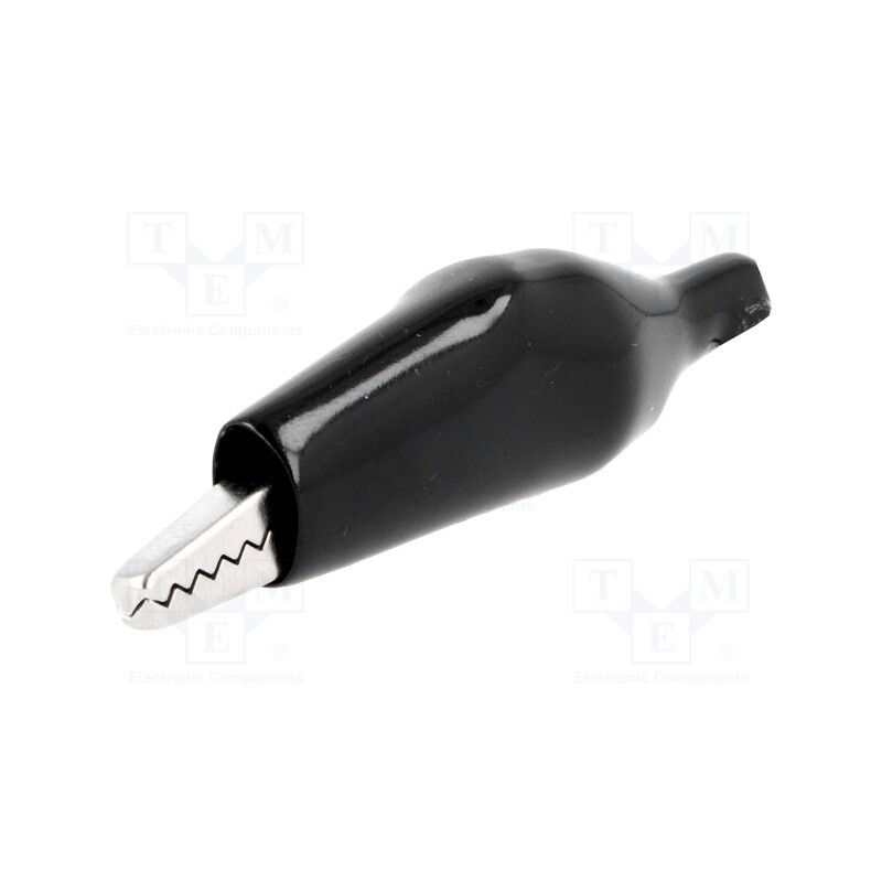50 pcs : - Crocodile clip, 60VDC, Grip capac: max.11mm, Overall len: 54mm