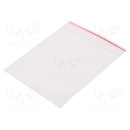 10 pcg : 02-05-1012 - Self-seal bag, L: 120mm, Width: 100mm, Thick: 40um, polyetylene