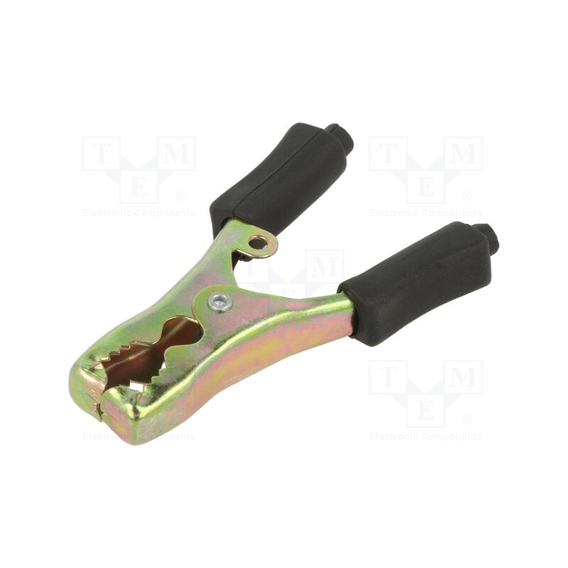 10 pcs : BU-115-0 - Crocodile clip, 40A, Grip capac: max.13mm, Overall len: 76mm