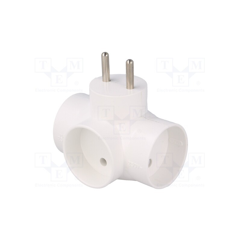 10 pcs : R-30/S - Connector: AC supply, splitter, 2P, Type: round,with backlight