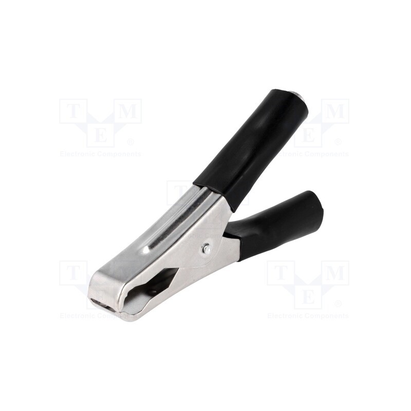 10 pcs : - Crocodile clip, 50A, Grip capac: max.31mm, Overall len: 100mm