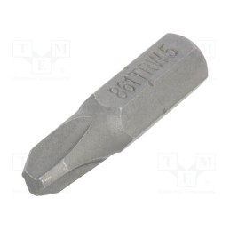 10 pcs : 861TRW/5 - Screwdriver bit, Tri-Wing®, TW5, Overall len: 25mm