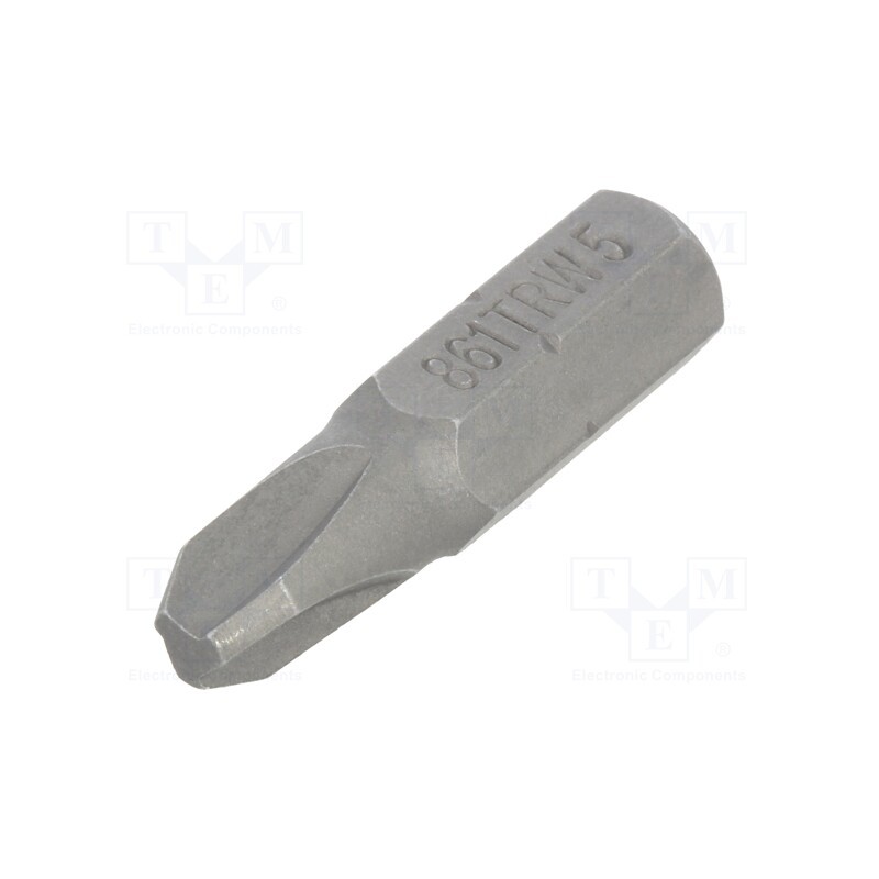 10 pcs : 861TRW/5 - Screwdriver bit, Tri-Wing®, TW5, Overall len: 25mm
