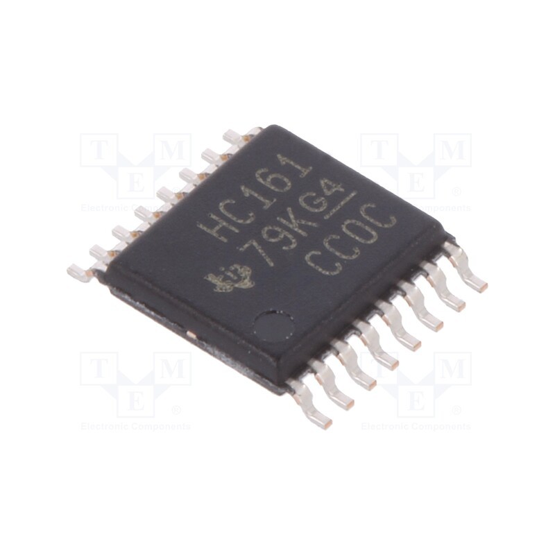 10 pcs : SN74HC161PW - IC: digital, 4bit,binary counter,synchronous, SMD, TSSOP16, HC