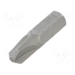 10 pcs : 861TRW/4 - Screwdriver bit, Tri-Wing®, TW4, Overall len: 25mm