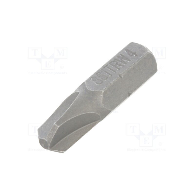 10 pcs : 861TRW/4 - Screwdriver bit, Tri-Wing®, TW4, Overall len: 25mm
