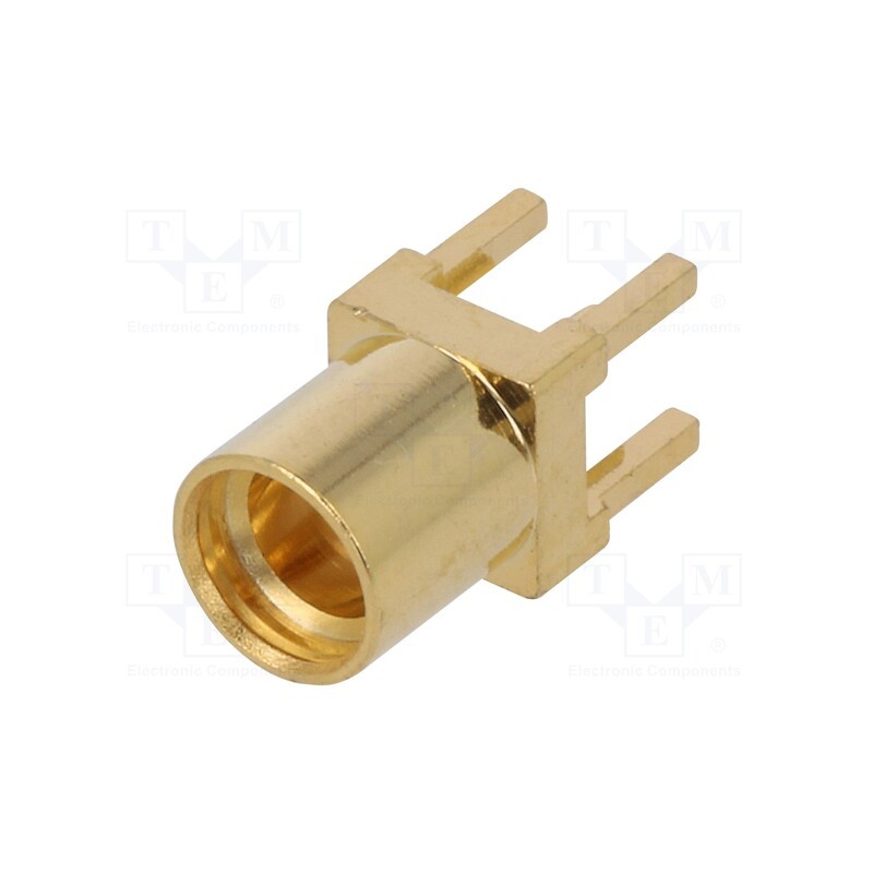 10 pcs : RF12-07E-T-00-50-G - Socket, MMCX, female, 50Ω, PTFE, gold-plated