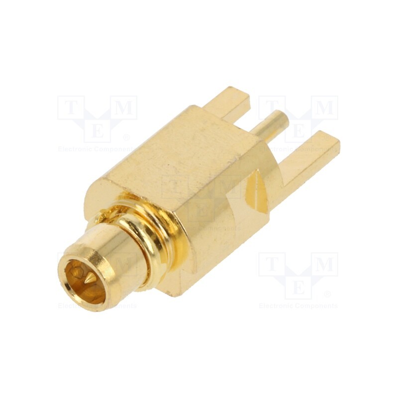 10 pcs : RF12-35A-T-00-50-G - Socket, MMCX, female, 50Ω, PTFE, gold-plated