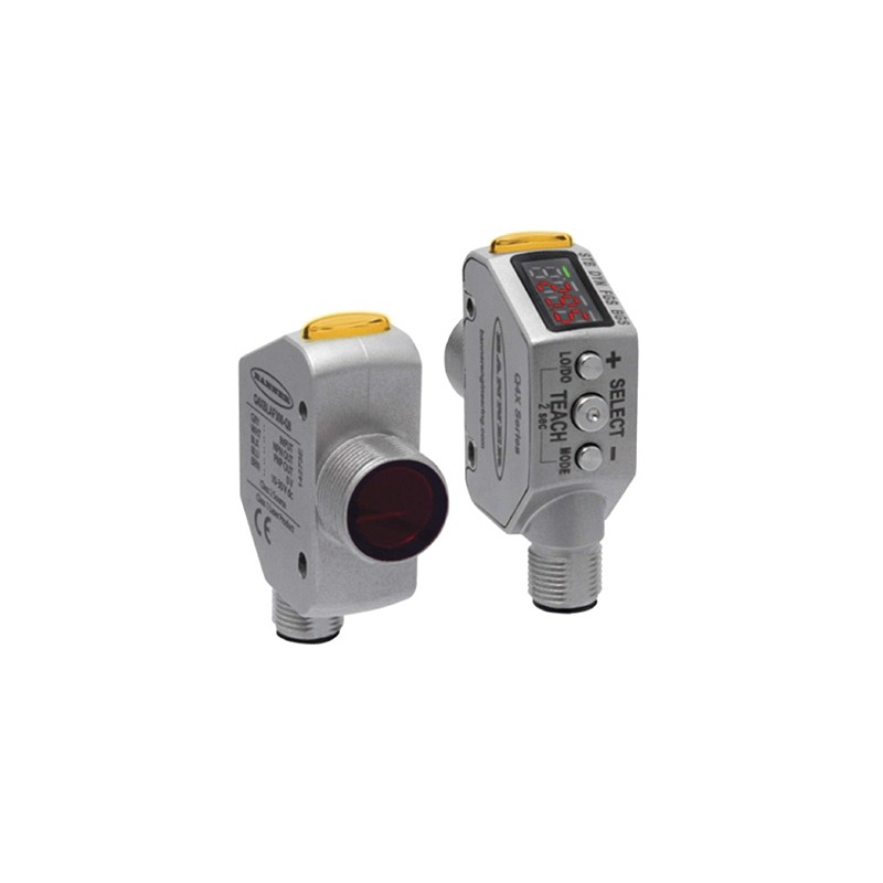 1 pcs - Banner Diffuse Distance Sensor, Barrel Sensor, 25 mm - 300 mm Detection Range