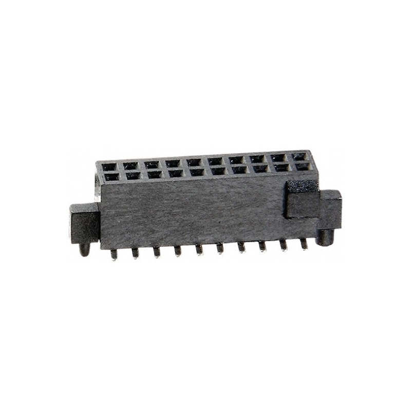 1 pcs - HARWIN Straight Surface Mount PCB Socket, 10-Contact, 2-Row, 1.27mm Pitch, Solder Termination