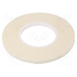 10 rol : 3502 PIANKOWA 1MM 9MM-11M - Tape: fixing, W: 9mm, L: 11m, Thk: 1mm, two-sided adhesive, white