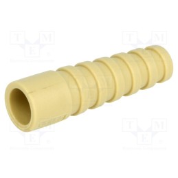 10 pcs : RG59/62SRB-BE - Strain relief, RG59,RG62, beige, Application: BNC plugs, 10pcs.