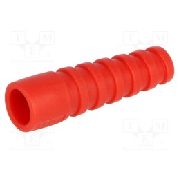 10 pcs : RG59/62SRB-R - Strain relief, RG59,RG62, red, Application: BNC plugs, 10pcs.