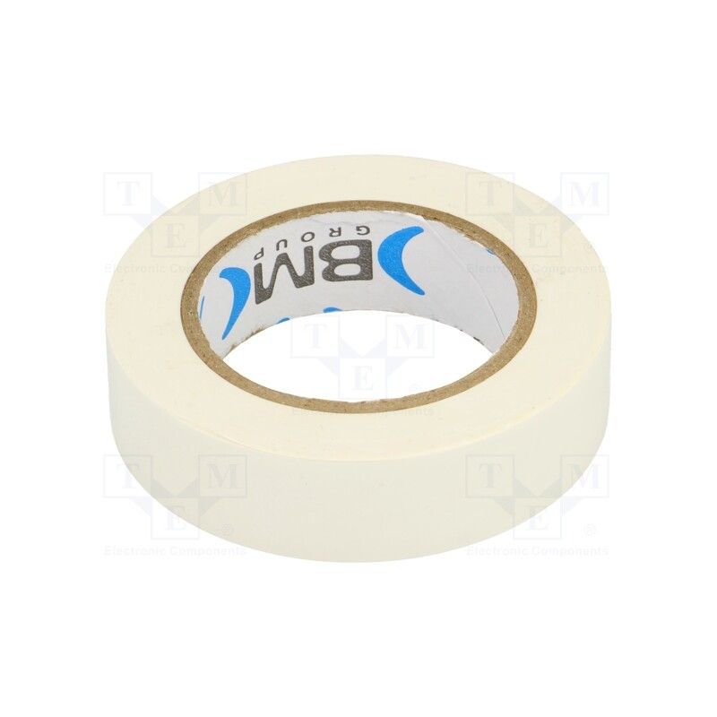 20 rol : BMESB1510BI - Tape: electrical insulating, W: 15mm, L: 10m, Thk: 0.15mm, white