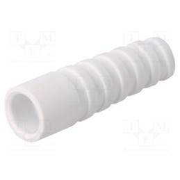 10 pcs : RG59/62SRB-W - Strain relief, RG59,RG62, white, Application: BNC plugs, 10pcs.