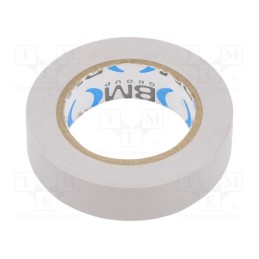 20 rol : BMESB1510GR - Tape: electrical insulating, W: 15mm, L: 10m, Thk: 0.15mm, grey, 200%