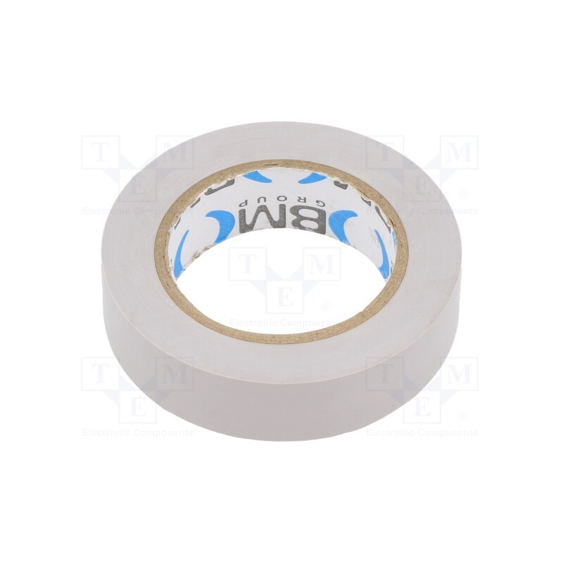 20 rol : BMESB1510GR - Tape: electrical insulating, W: 15mm, L: 10m, Thk: 0.15mm, grey, 200%