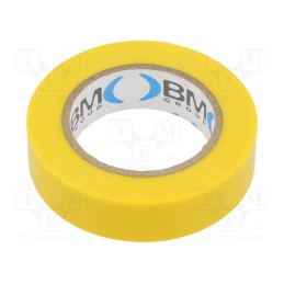 20 rol : BMESB1510GI - Tape: electrical insulating, W: 15mm, L: 10m, Thk: 0.15mm, yellow