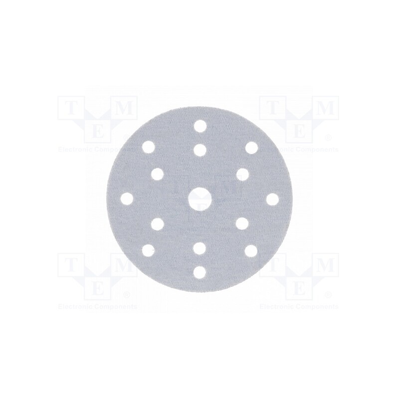 10 pcg : HT8D141 - Sanding plate, Granularity: 80, Mounting: bur, with holes, Ø150mm