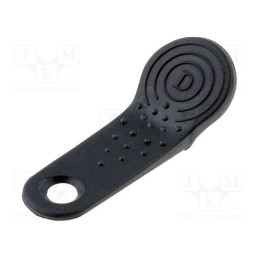 10 pcs : - Pellet memory holder in a keychain, black