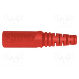 10 pcs : KU 09 L NI / RT - Socket, 4mm banana, 32A, 33VAC, 70VDC, red, nickel plated, on cable