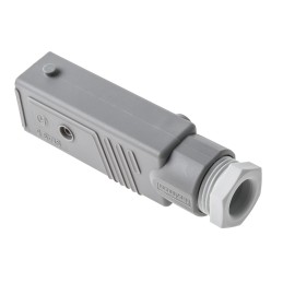 1 pcs - Hirschmann, ST IP54 White Cable Mount Industrial Power Plug, Rated At 10A, 250 V, 400 V