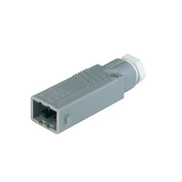 1 pcs - Hirschmann, ST IP54 White Cable Mount Industrial Power Plug, Rated At 10A, 250 V, 400 V