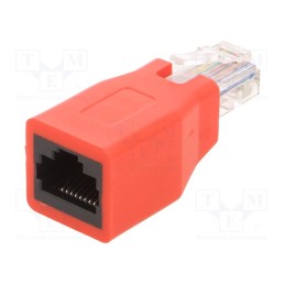 10 pcs : RJ45-CROSSPLUG - Adapter, PIN: 8, crossover, RJ45 socket,RJ45 plug