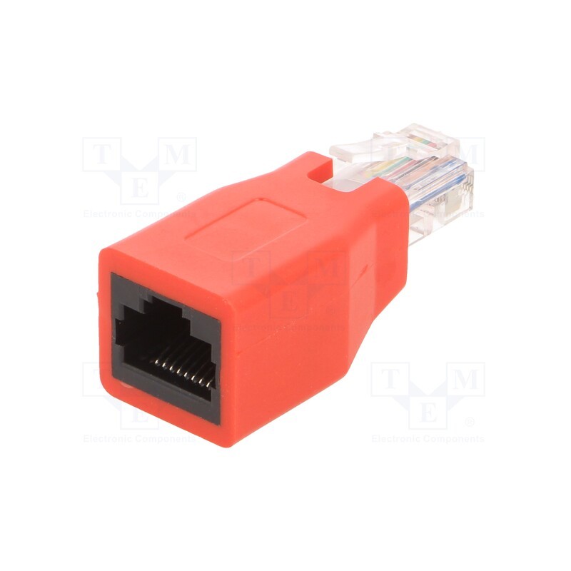 10 pcs : RJ45-CROSSPLUG - Adapter, PIN: 8, crossover, RJ45 socket,RJ45 plug