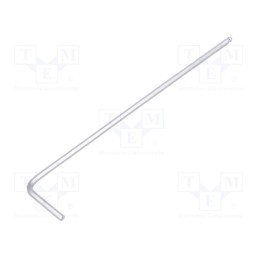 10 pcs : 113015MR - Wrench, hex key,spherical, HEX 1,5mm, tool steel, long, 63.5mm