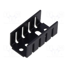 10 pcs : KL-105/SW - Heatsink: extruded, U, TO220, black, L: 35mm, W: 18.5mm, H: 15mm