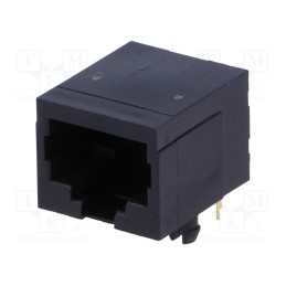 10 pcs : RJ50G - Socket, RJ50, PIN: 10, Layout: 10p10c, THT, angled 90°