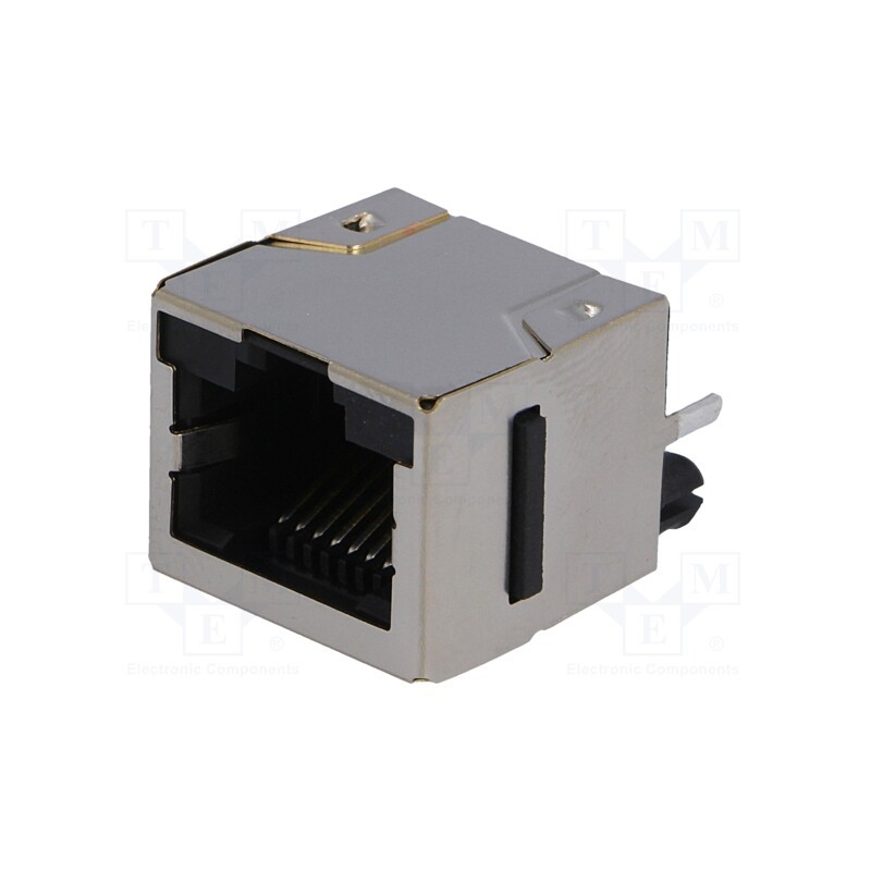 10 pcs : RJHSE-3380 - Socket, RJ45, Cat: 5, shielded, Layout: 8p8c, THT, straight