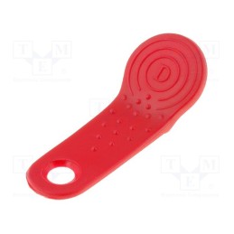 10 pcs : - Pellet memory holder in a keychain, red