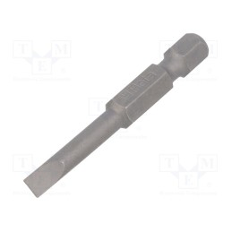 10 pcs : 862LP/0.6X4.5 - Screwdriver bit, slot, 4,5x0,6mm, Overall len: 50mm