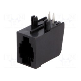10 pcs : RJJ44NFRA - Socket, RJ9, PIN: 4, Layout: 4p4c, THT, angled