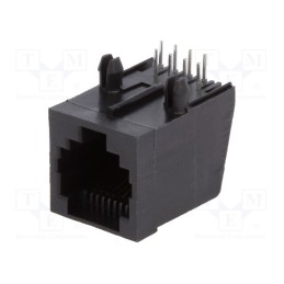 10 pcs : RJJ88NFRA - Socket, RJ45, PIN: 8, Layout: 8p8c, THT, angled