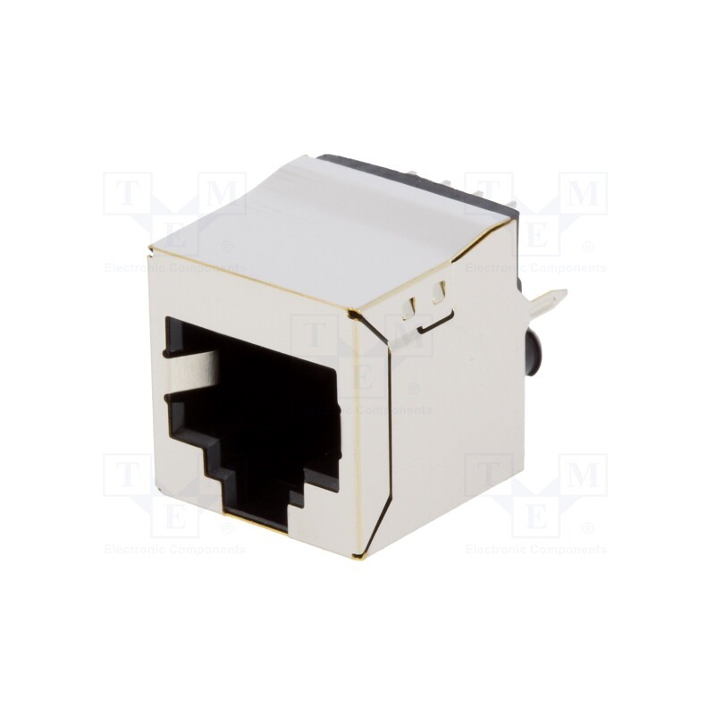 10 pcs : RJJ88NFVS - Socket, RJ45, PIN: 8, shielded, Layout: 8p8c, THT, straight