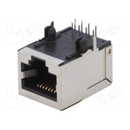 10 pcs : RJJS-88-142-E9H-032 - Socket, RJ45, PIN: 8, Cat: 5e, shielded, Layout: 8p8c, THT, angled