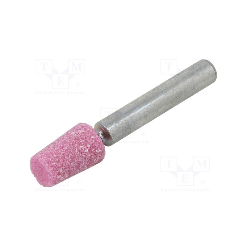 10 pcs : MN.003 - Grindingstone, Ø: 10mm, Ø: 6mm, Tip mat: aluminium oxide