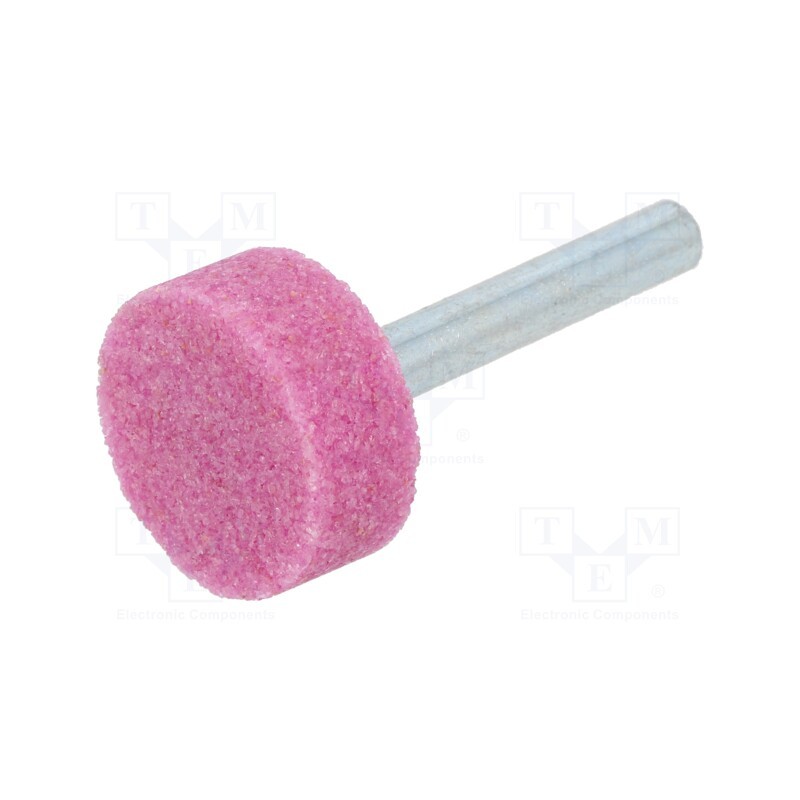 10 pcs : MD.007 - Grindingstone, Ø: 25mm, Ø: 6mm, Tip mat: aluminium oxide
