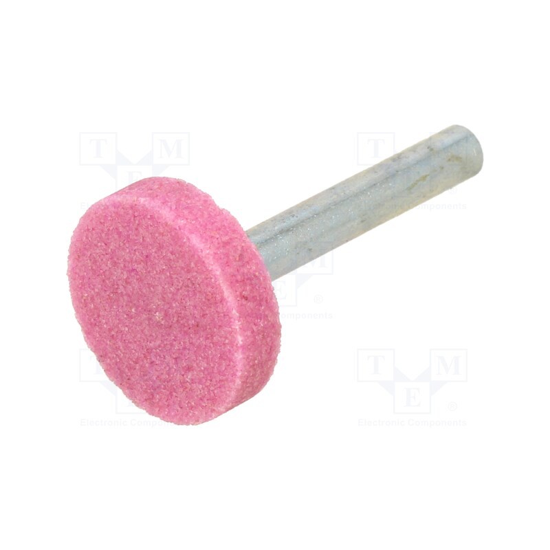 10 pcs : MD.006 - Grindingstone, Ø: 25mm, Ø: 6mm, Tip mat: aluminium oxide
