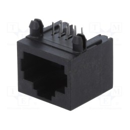 10 pcs : RJJU-88-141-EJH-142 - Socket, RJ45, PIN: 8, Cat: 5, Layout: 8p8c, THT, angled