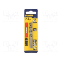 10 pcg : 1863344 - Drill bit, for metal, Ø: 4.8mm, L: 86mm, Working part len: 52mm