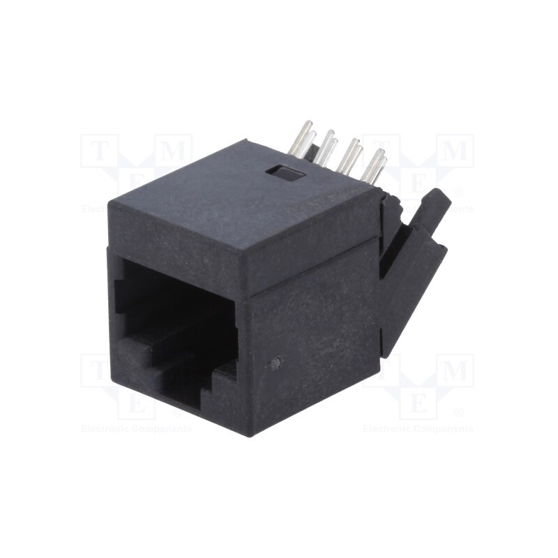 10 pcs : RJJU-88-142-E7A-025 - Socket, RJ45, PIN: 8, Cat: 5, Layout: 8p8c, THT, angled