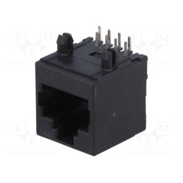 10 pcs : RJJU-88-142-E7H-021 - Socket, RJ45, PIN: 8, Cat: 5, Layout: 8p8c, THT, angled