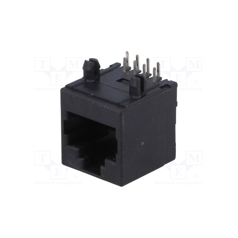 10 pcs : RJJU-88-142-E7H-021 - Socket, RJ45, PIN: 8, Cat: 5, Layout: 8p8c, THT, angled