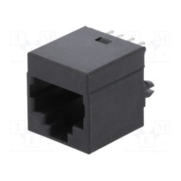 10 pcs : RJJU-88-142-E7V-023 - Socket, RJ45, PIN: 8, Cat: 5, Layout: 8p8c, THT, straight