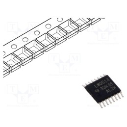 10 pcs : SN74LV4051APWR - IC: digital, demultiplexer,multiplexer, Ch: 8, SMD, TSSOP16, 74LV