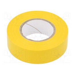 10 rol : TAŚMA 2701W 15MM/20M ŻÓŁTA - Tape: electrical insulating, W: 19mm, L: 20m, Thk: 0.13mm, yellow